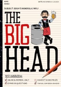 The big head social poster at bdoa
