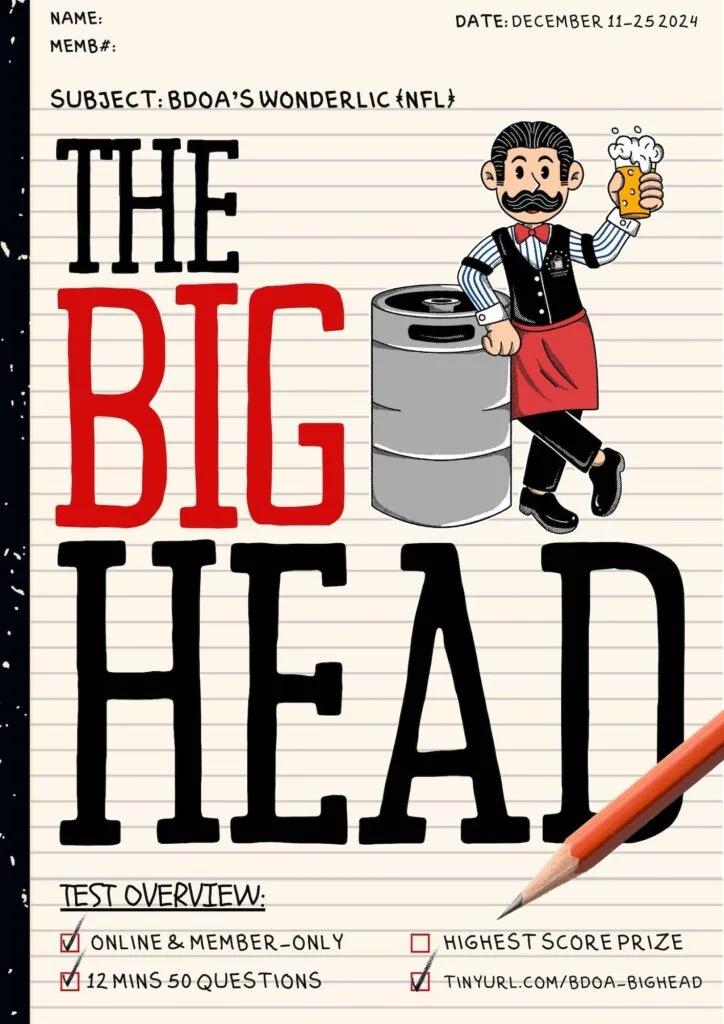 The big head social poster at bdoa