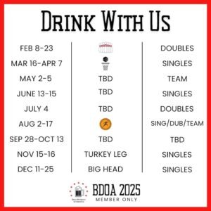 BDOA 2025 Calendar