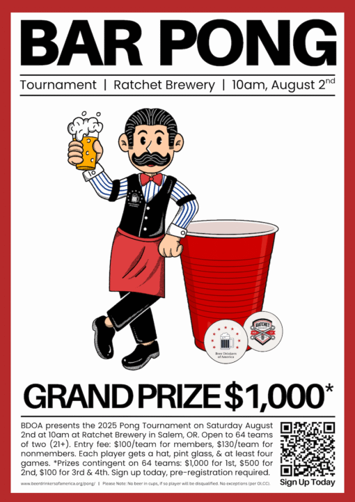 salem oregon pong poster_bdoa