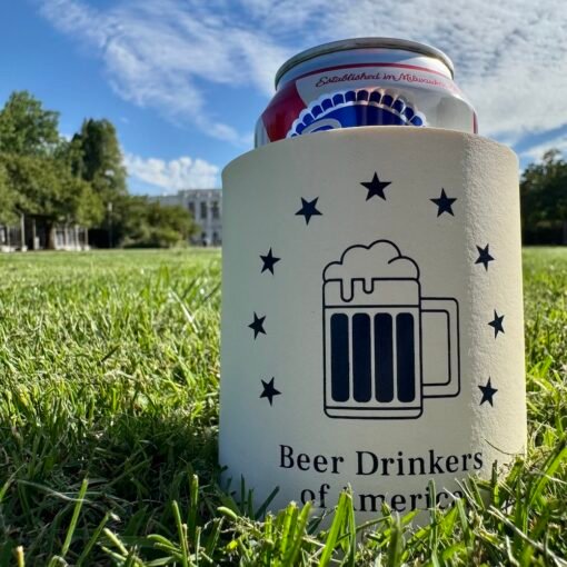 Beer Drinkers Of America Foam Koozie_Front Close