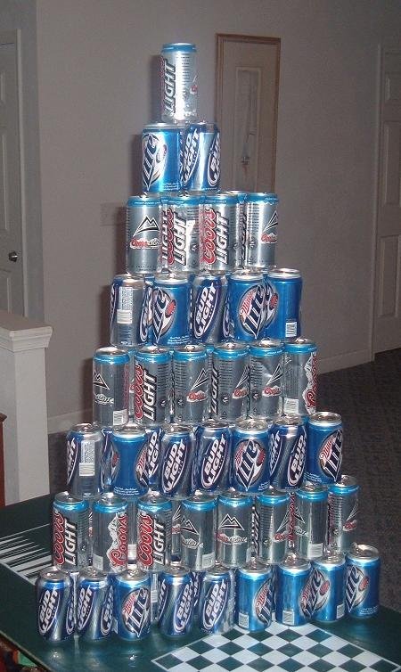 beer-can pyramid 3
